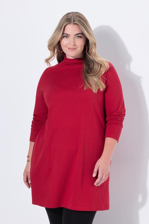 Produktbild Ulla Popken Longshirt, A-Linie, Stehkragen, Langarm, Taschen (54)