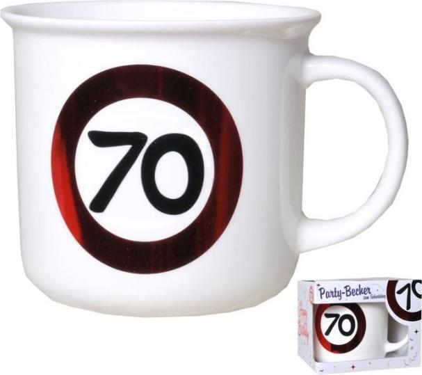 UdoS Becher Jahreszahl "70"