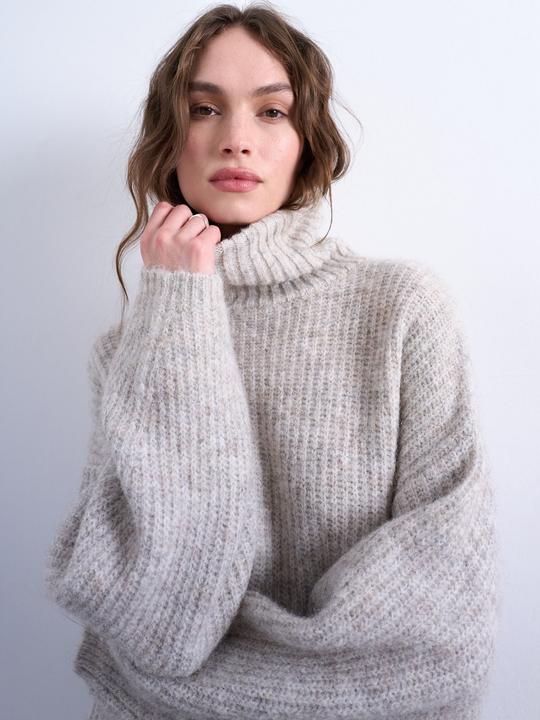 Actual product image Spokey Normal geschnitten Rollkragen Midikleid Strickkleid (XS)