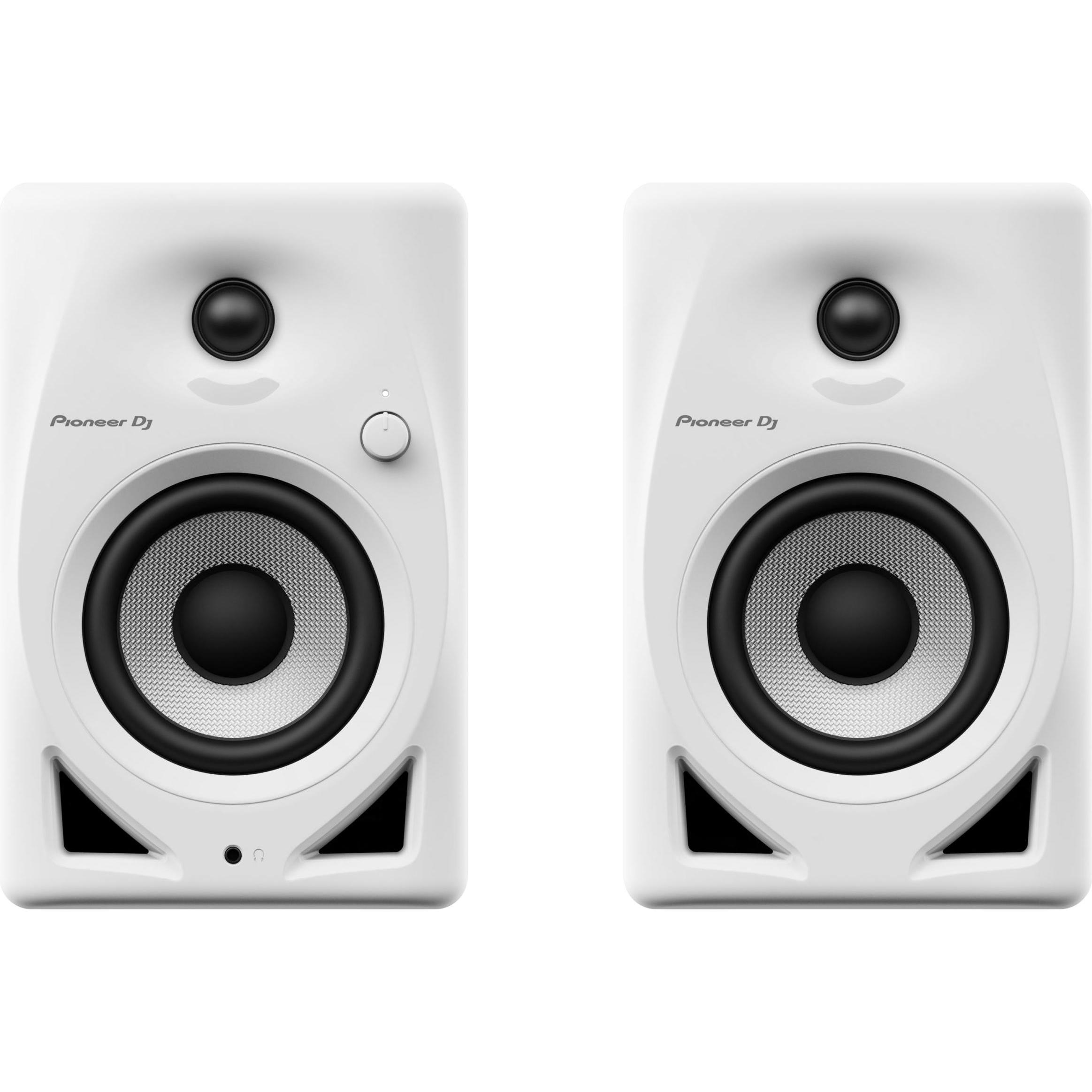 Pioneer DJ DM-40D (Aktiv, Paar, 2x 25 W), Monitor Lautsprecher, Weiss