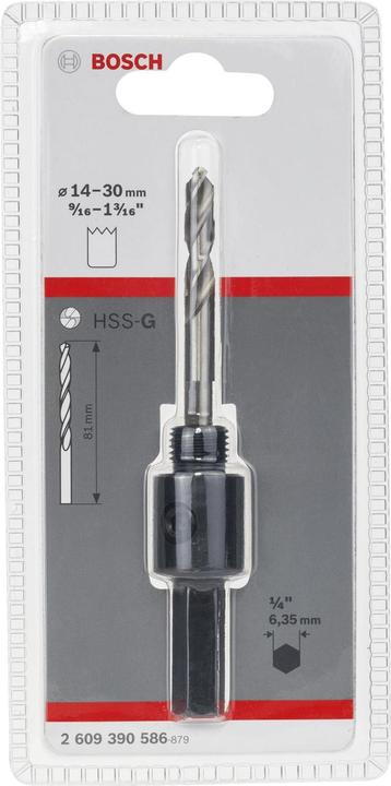 Produktbild Bosch Professional Zubehör Sechskantadapter, 1/2-Zoll 20 UNF, 14 - 30 mm, SW 1/4-Zoll (30 mm)