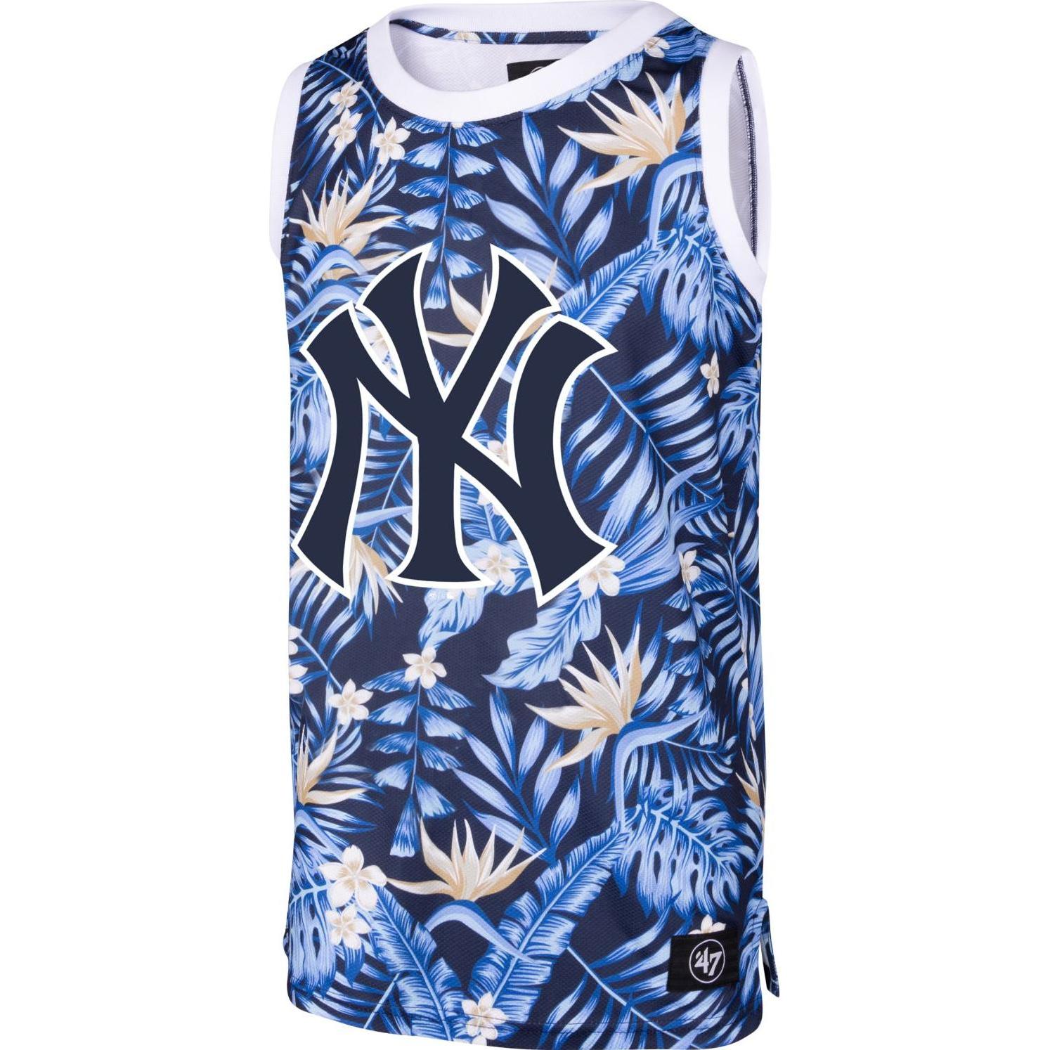 47 Brand, Herren, Shirt, MLB Mesh Tank Top - FLORAL New York Yankees - XXL, Mehrfarbig, (XXL)