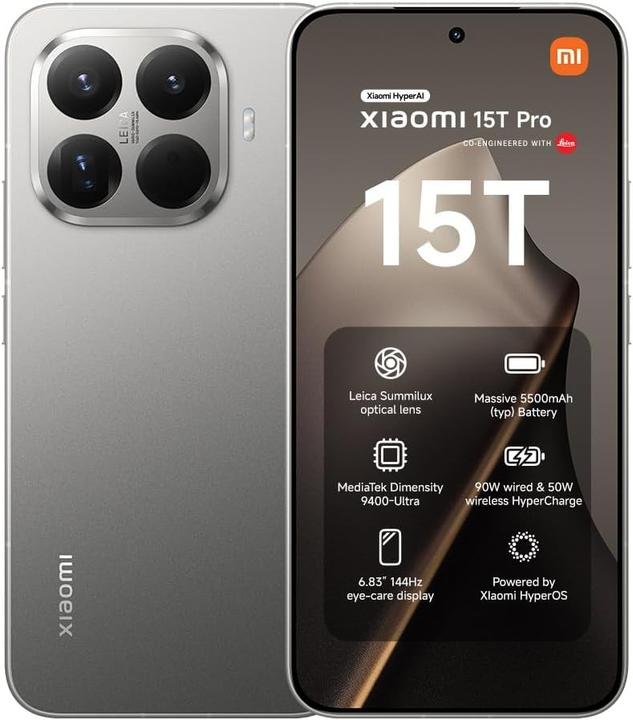 Produktbild Xiaomi 15T Pro (256 GB, Titan, 6.83")