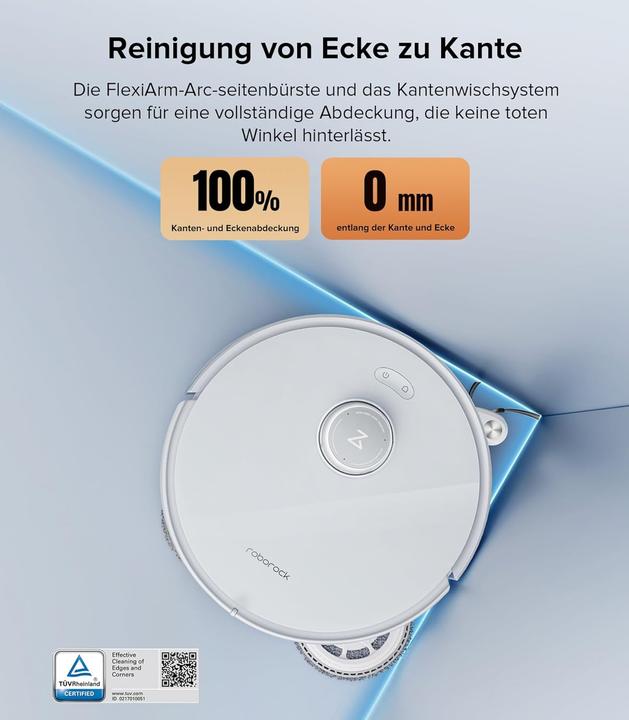 Produktbild Roborock Qrevo Edge Saugroboter mit Wischfunktion,Dual Anti-Tangle,AdaptiLift™ Chassis,18500Pa (18500 Pa, Wischpads (rotierend))