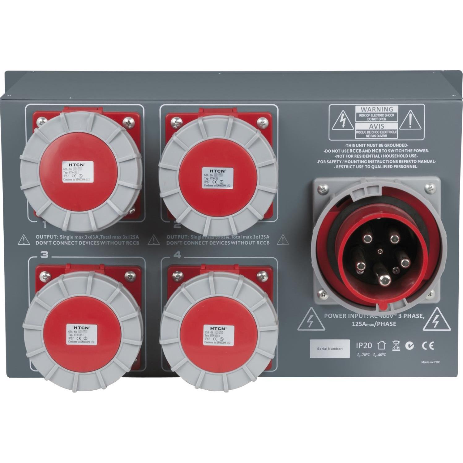 Thumbnail - Showtec, Steckdosenleiste, Psa-125a4c (CEE)