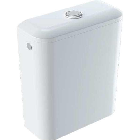 Geberit, Spülkasten, iCon Square Keramik-AP-Spülkasten 6l 228950, inklusive Blindstopfen verchromt
