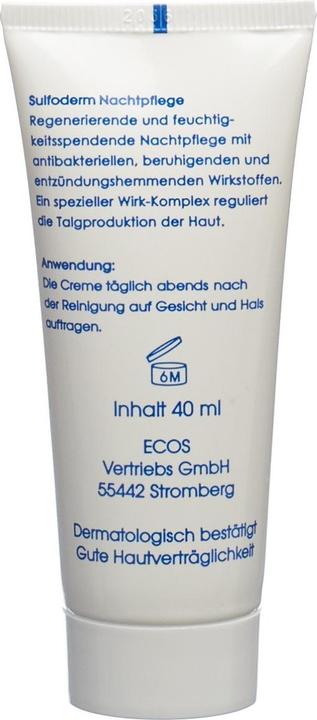 Immagine prodotto Sulfoderm S Complexion Night Cream (40 ml, Crema notte)