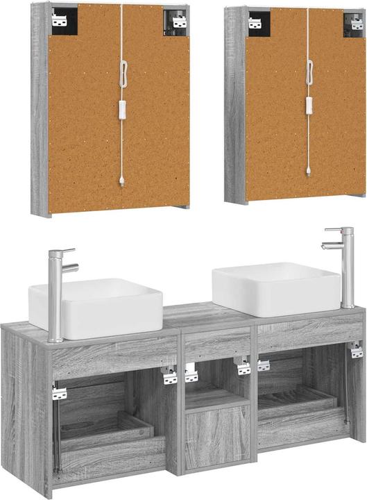 Produktbild vidaXL Badezimmerschrank (15.50 x 53 x 70 cm)