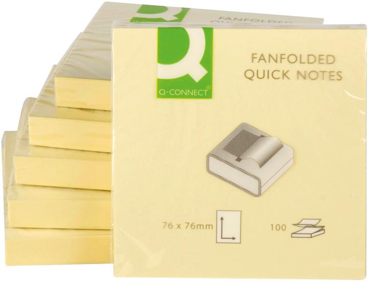 Produktbild Q-Connect Haftnotizen Z-Quick Notes gelb (76 x 76 mm)
