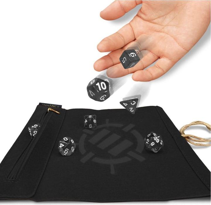 Image du produit Enhance Tabletop Roll on a Scroll Würfeltasche mit Würfel Black