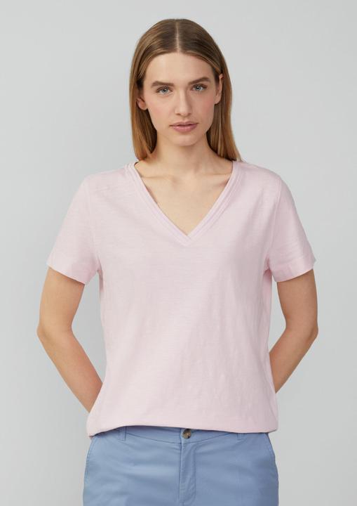 Produktbild S.Oliver T-Shirt T-Shirt aus Flammgarn mit V-Ausschnitt (32)
