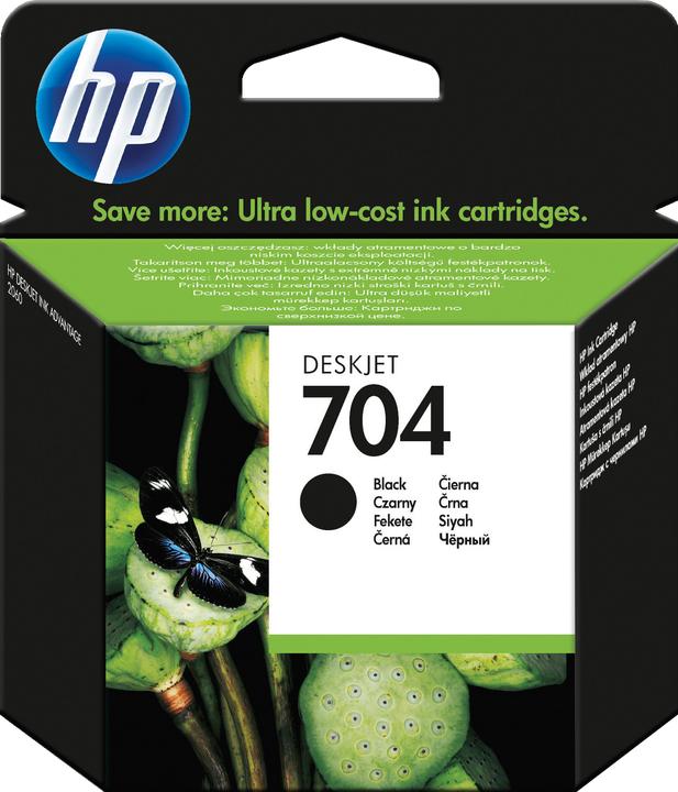 Actual product image HP 704 - Black - Original - Ink cartridge (FC)