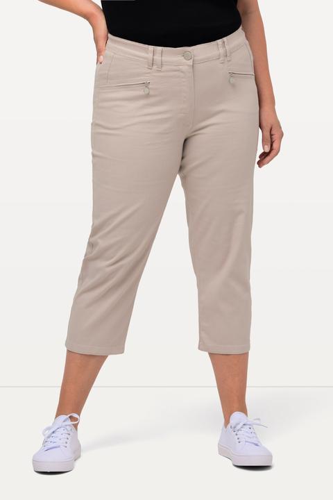 Produktbild Ulla Popken Hose Mony, wadenlang, Zipptaschen, Stretch (52)