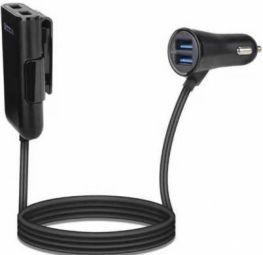 Actual product image Re-load Car accessories Gembird Gembird 4-port Front and Back Seat Car Charger