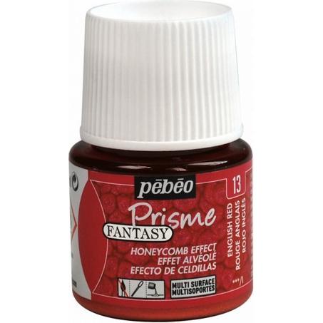 Pebeo, Künstlerfarbe + Bastelfarbe, Fantasy Prisme (Englisches Rot, 45 ml)