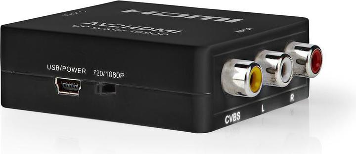 Image du produit Nedis HDMI T Converter 3X RCA femelle Sortie HDMIT 1 voie 1080p 1.65 Gbps ABS Anthracite (Adaptateur angulaire)