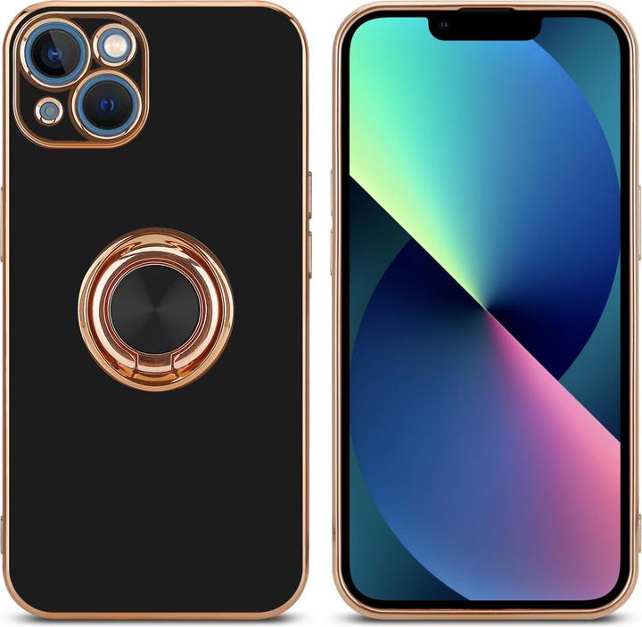 Actual product image Cadorabo Case for Apple iPhone 13 MINI in TPU with camera protection and ring LM089 Style (Apple iPhone 13 mini)