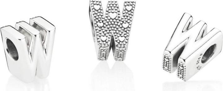 Immagine prodotto Pandora Lettera "W" Charms/Beads (Argento)