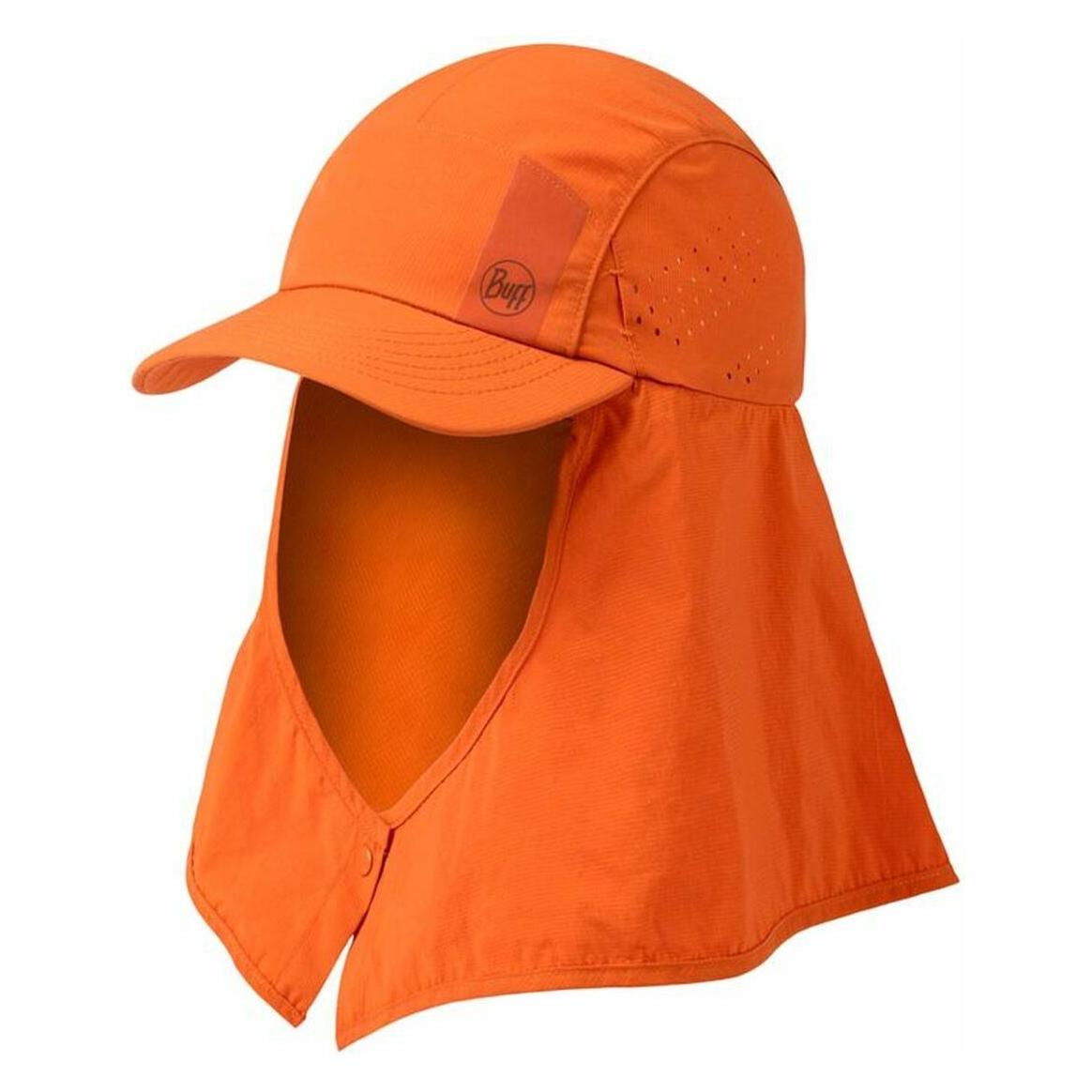 Buff, Mannen, Kappen, Desert Cap Solid Ingwer, Oranje, (S, M)