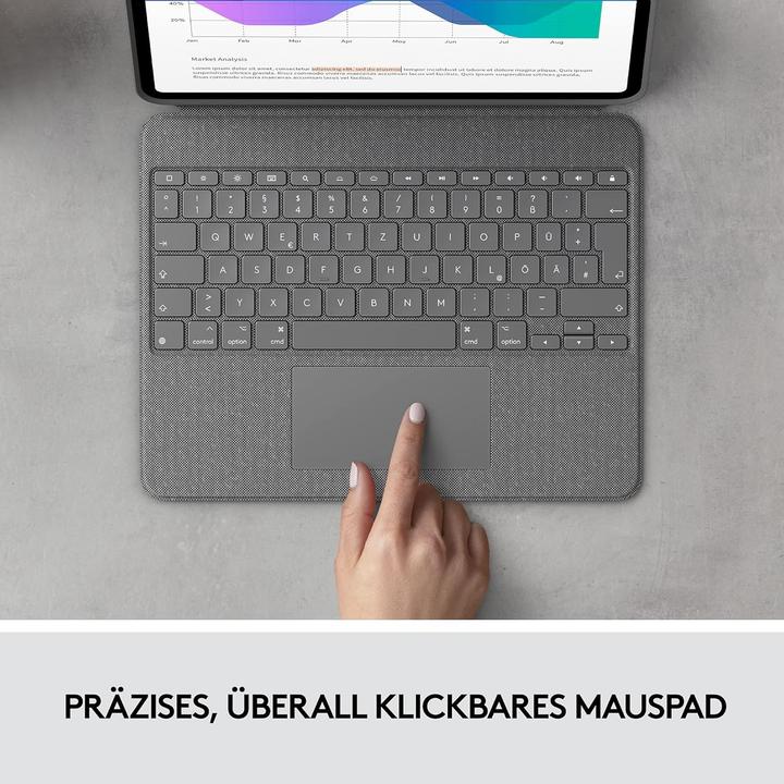 Actual product image Logitech Combo Touch (Germany, Apple iPad Pro 12.9 2018, Apple iPad Pro 12.9 2020, Apple iPad Pro 12.9 2021, Apple iPad Pro 12.9 2022)