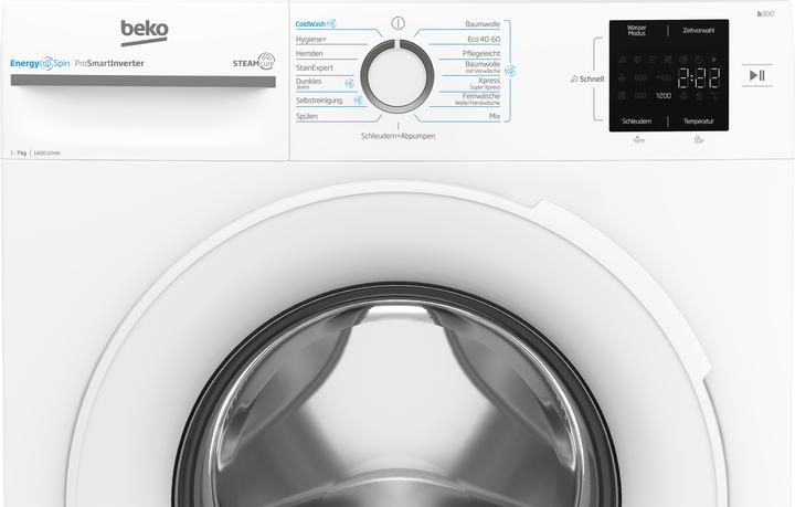 Produktbild Beko BM3WFU3741W Waschmaschine 7 kg, 1400 U/min (7 kg, Links)