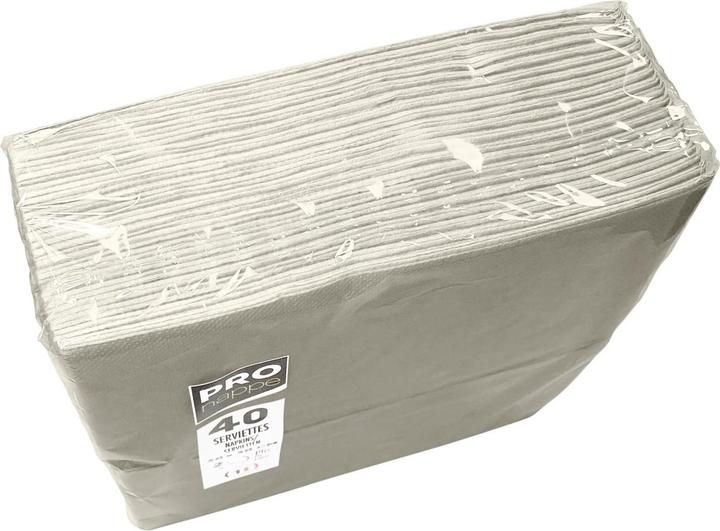 Immagine prodotto PROnappe Servietten elfenbein 2-lagig 38,0 x 38,0 cm, 40 St. (40 pz., 38 x 38 cm)