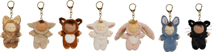Actual product image Olli Ella Cozy Bag Charm Cat Nox