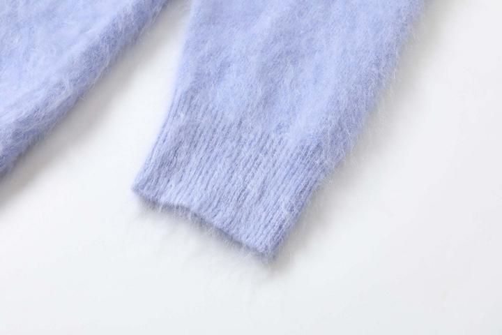 Produktbild Bellemere Pullover Brushed Pure Cashmere V-Neck Sweater (One Size)