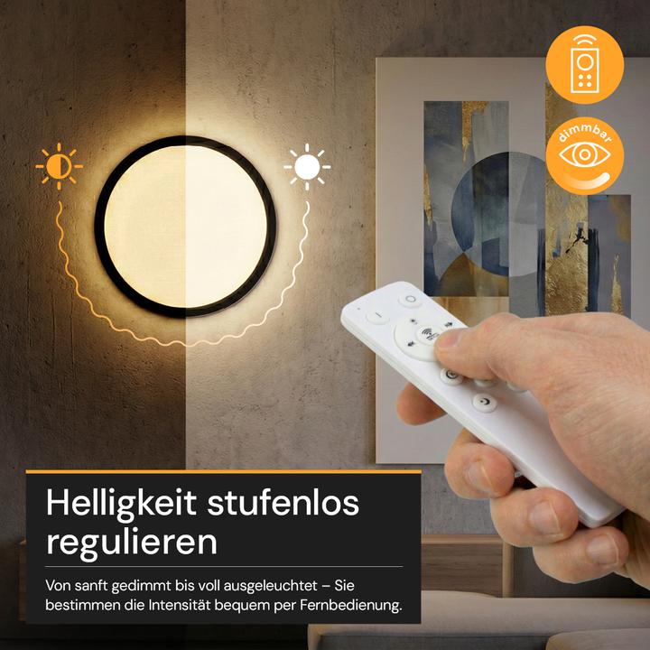 Image du produit Enovalite Panneau LED CCT rond télécommandé (2200 lm)