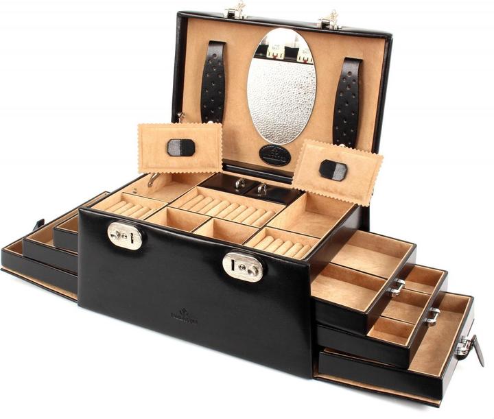 Produktbild Windrose Schmuckkästchen Merino 11 - Schwarz