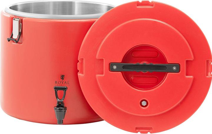 Immagine prodotto Royal Catering Thermobehälter Edelstahl Thermobox Warmhaltebehälter Speisen Ablasshahn 30 L