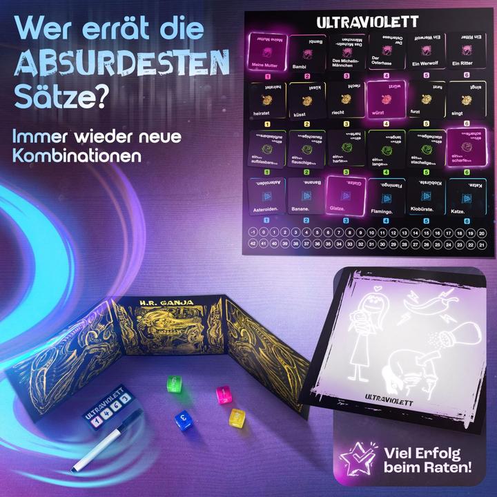 Actual product image Kampfhummel Ultraviolett - Das abgefahrene Zeichenspiel (German)