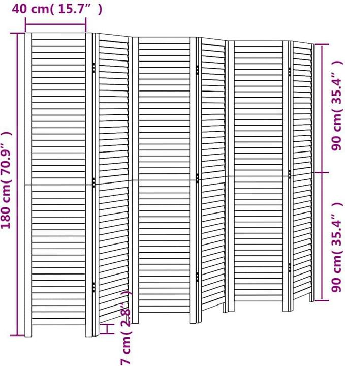 Produktbild vidaXL Paravent
