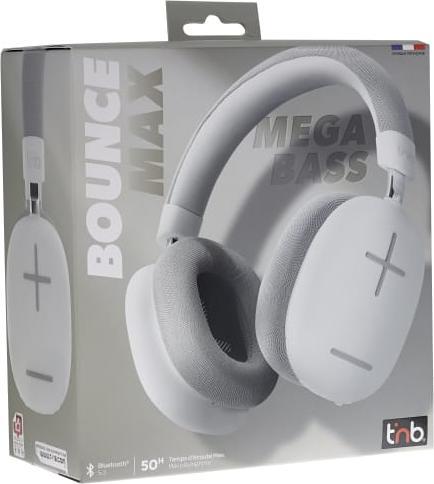 Produktbild T'nB TNB Casque bluetooth Bounce Blanc (ANC, 50 h, Kabellos)