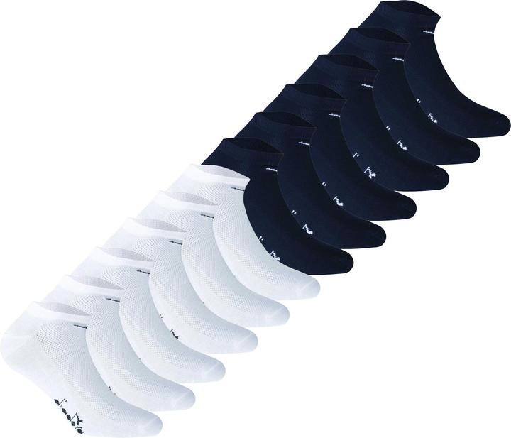 Blanc, Bleu foncé