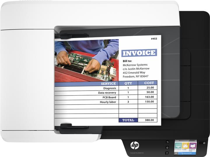 Actual product image HP ScanJet Pro 4500 fn1 (LAN, USB, WLAN)