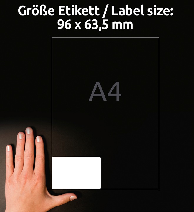 Actual product image Avery Universal labels, ablösbar