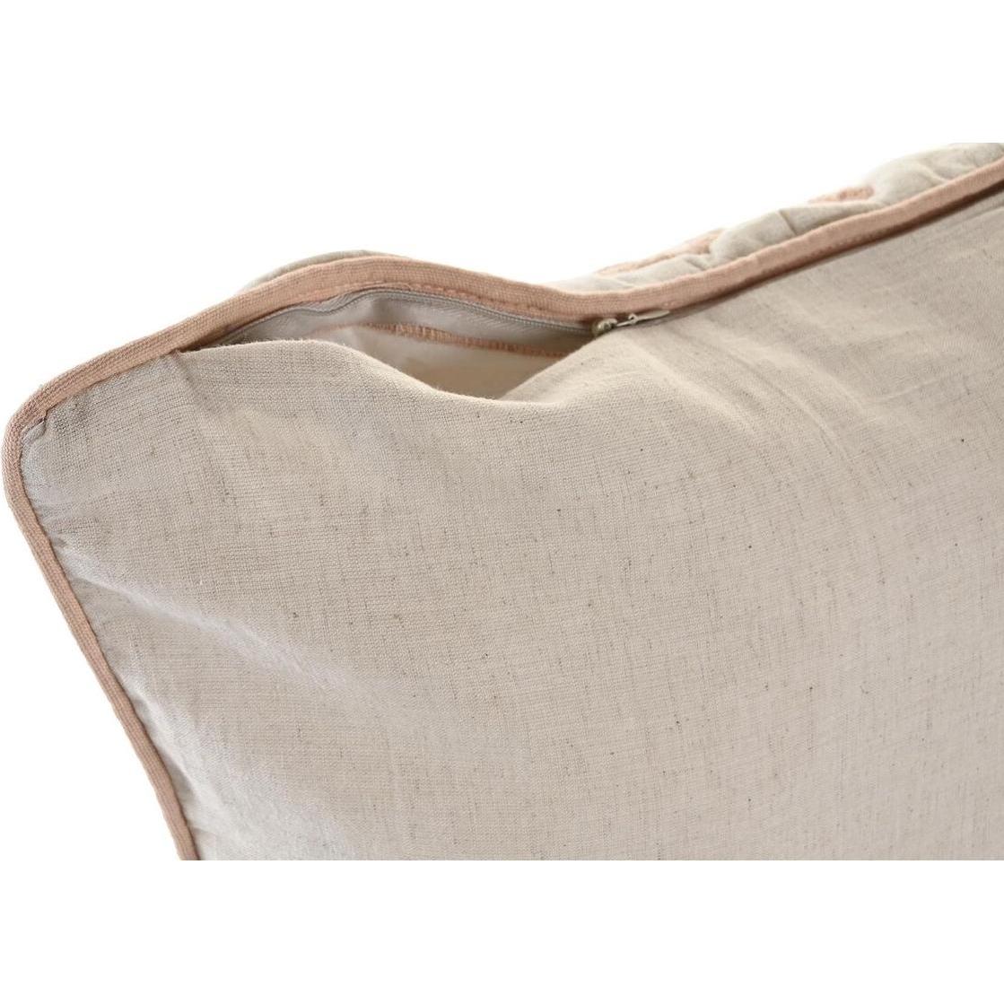 Thumbnail - DKD Home Decor, Dekokissen, Kissen 50 x 15 x 50 cm Beige Rosa Aluminium Traditionell 50 x 1 x 50 cm (50 x 1 x 50 cm)