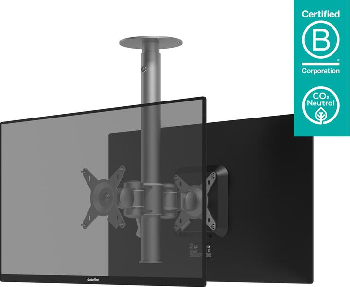Produktbild Dataflex Viewmate Style Monitor Arm 572 - Befestigungskit (Deckenbefestigung für Dual-Dis (Decke, 43.50", 30 kg)