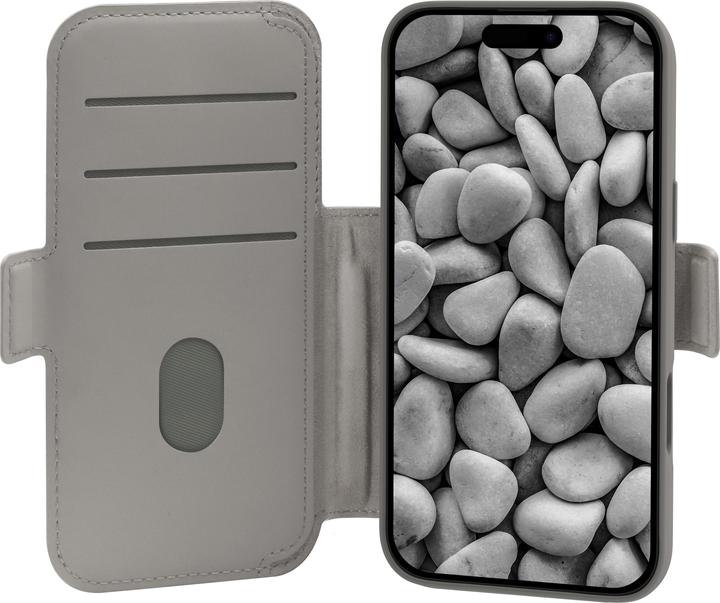 Produktbild dbramante1928 Book Cover Lynge MS ICON iPhone 17 Pro Max River Stone (Apple iPhone 17 Pro Max)