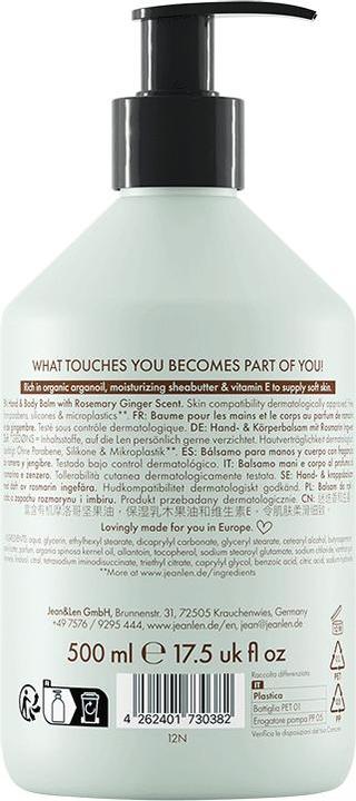 Produktbild Jean & Len Hand & Body Balm (Körpercreme, 500 ml)