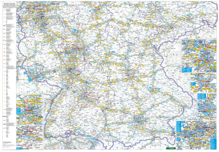 Actual product image Germany highway map