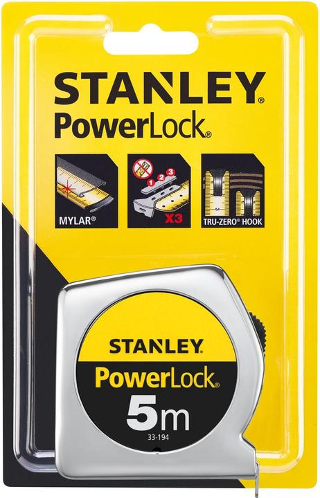 Produktbild Stanley Rollmeter Powerlock (5 m)
