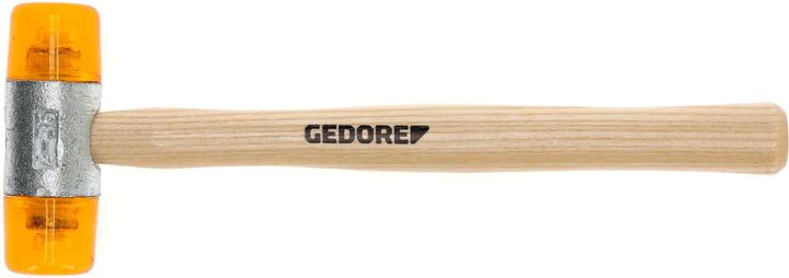 Actual product image Gedore Plastic hammer, Ø 35 mm, Replaceable heads made of cellulose acetate, Sturdy ash handle (445 g)