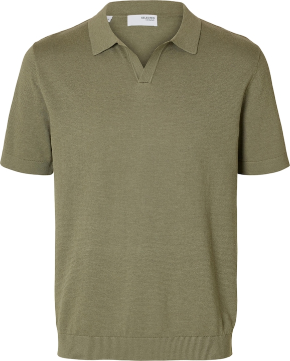 Selected Homme Slhmattis Ss Knit Sun Open Polo Noos