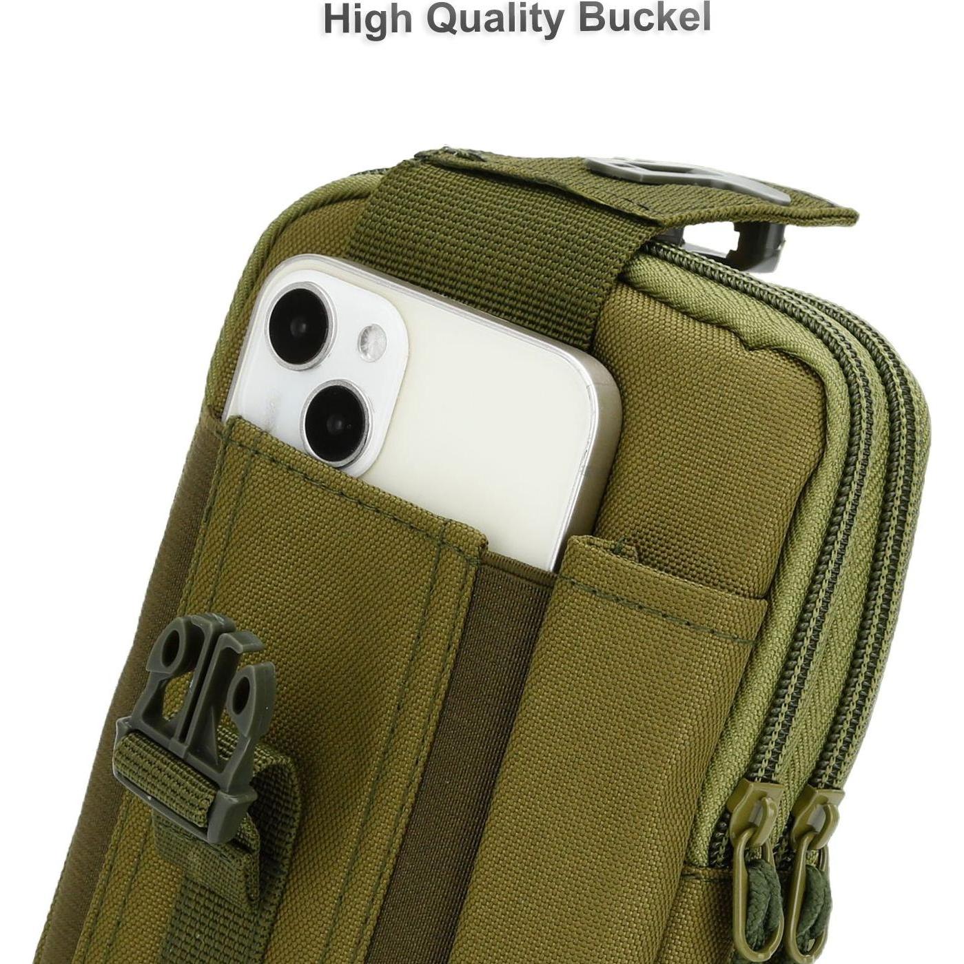 Thumbnail - Cadorabo Handytasche für Apple iPhone 8 PLUS Hülle im Militär Style (Apple iPhone 8 Plus), Smartphone Hülle, Grün