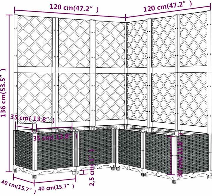 Produktbild vidaXL Garten-Pflanzgefäss