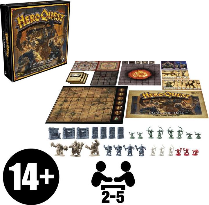 Actual product image Hasbro Heroquest L'Orda Degli Ogre (2 - 5 Players)