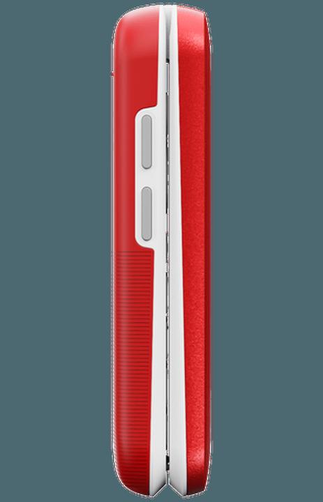 Actual product image Doro Leva L30, Clamshell, Single SIM, 7.11 cm (2.8"), 2 MP, 1150 mAh, Red, White (2.80", 2 Mpx, 4G)