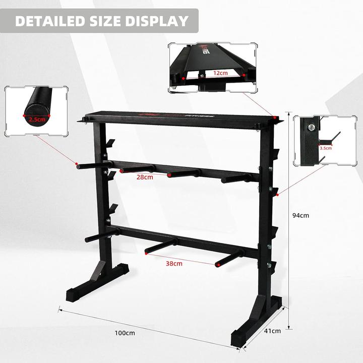 Actual product image CCLife Dumbbell rack 002 black